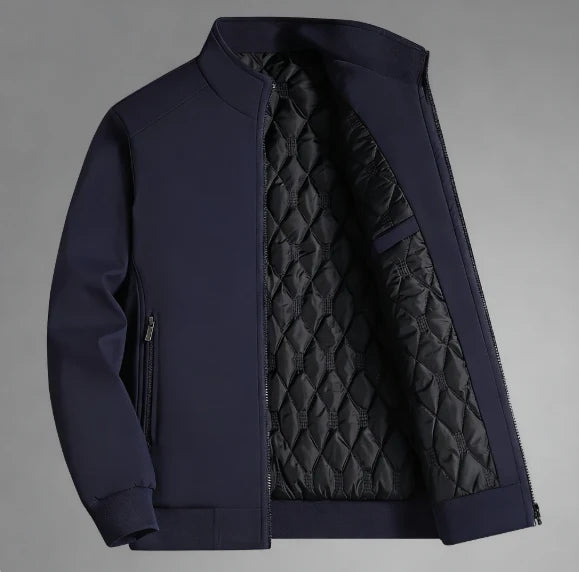 Men’s Winter Fleece Lined Stand Collar Jacket | Warm & Windproof❄️