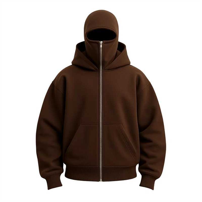 Women's 2-in-1 Double-Hood Zip-Up Hoodie – Oversized Streetwear Jacket