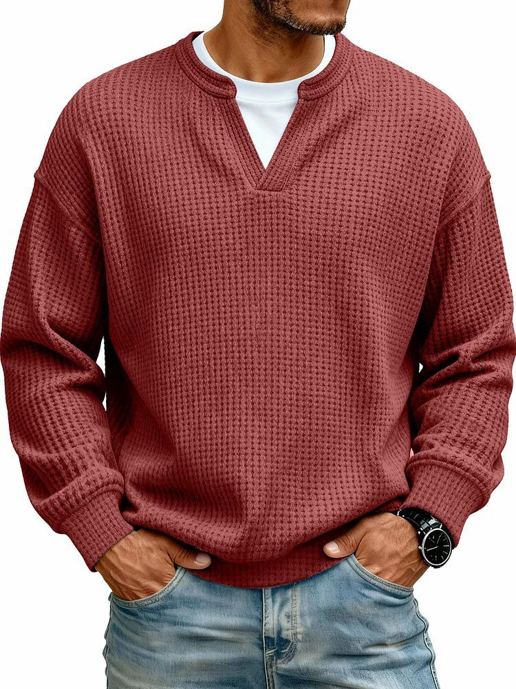Layered Comfort Waffle Tee