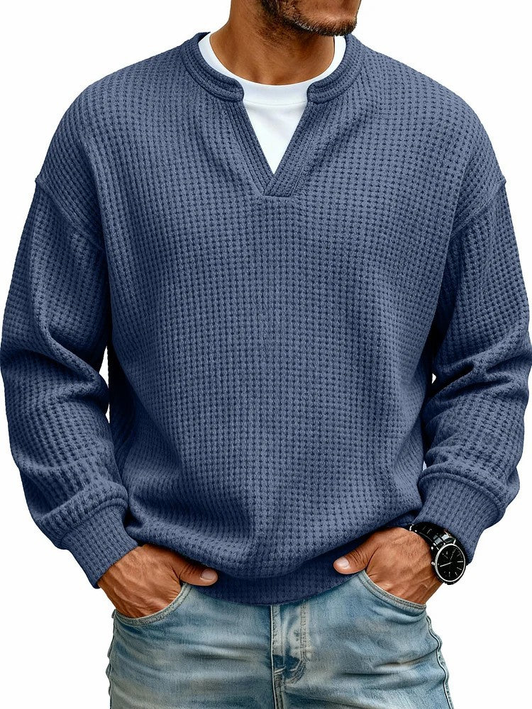 Layered Comfort Waffle Tee