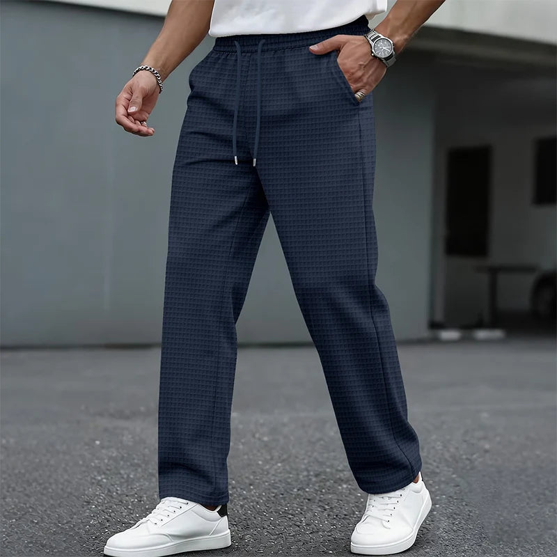 📢📢50%Rabatt!!!🎉✨Herren-Freizeithose aus Waffelstrick mit Kordelzug