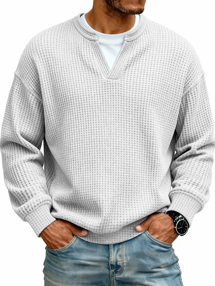 Layered Comfort Waffle Tee