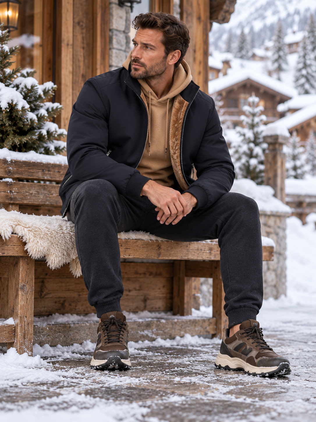 Men’s Winter Fleece Lined Stand Collar Jacket | Warm & Windproof❄️