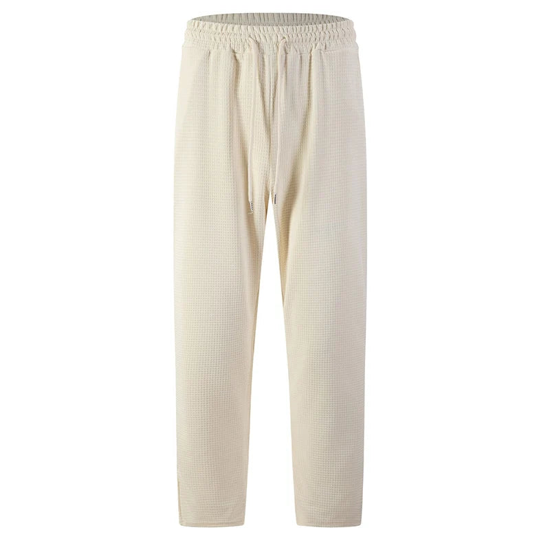 📢📢50%Rabatt!!!🎉✨Herren-Freizeithose aus Waffelstrick mit Kordelzug