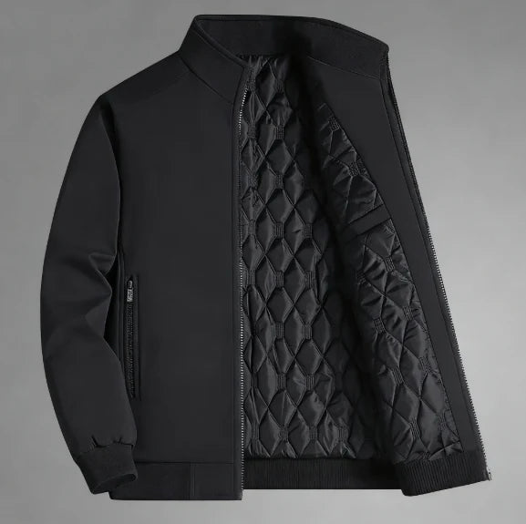 Men’s Winter Fleece Lined Stand Collar Jacket | Warm & Windproof❄️