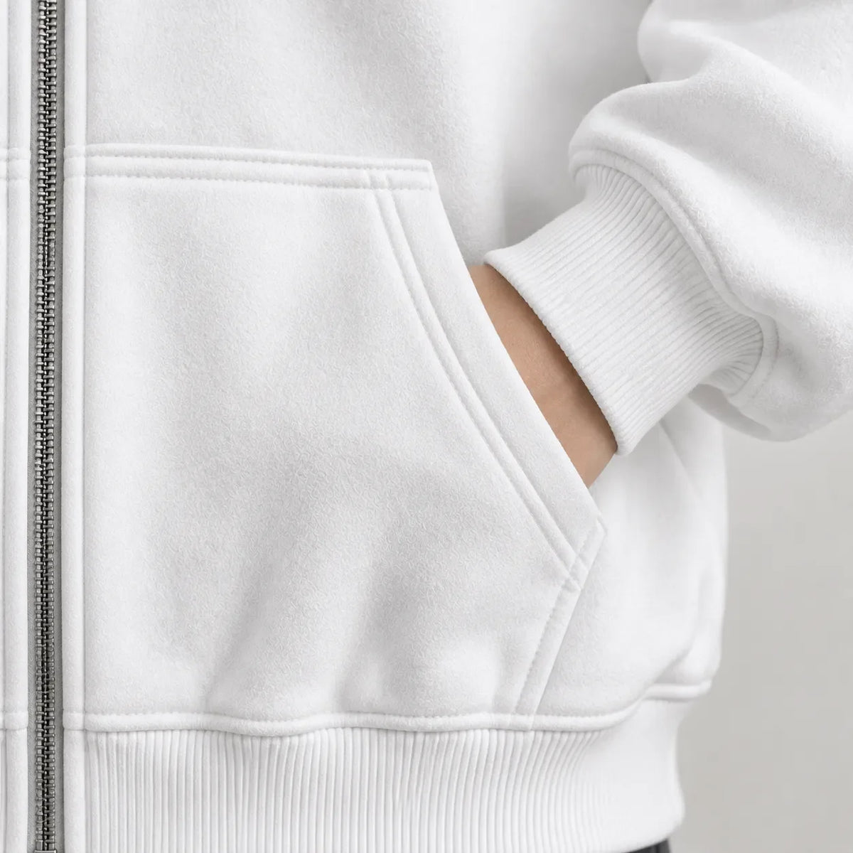 Women's 2-in-1 Double-Hood Zip-Up Hoodie – Oversized Streetwear Jacket