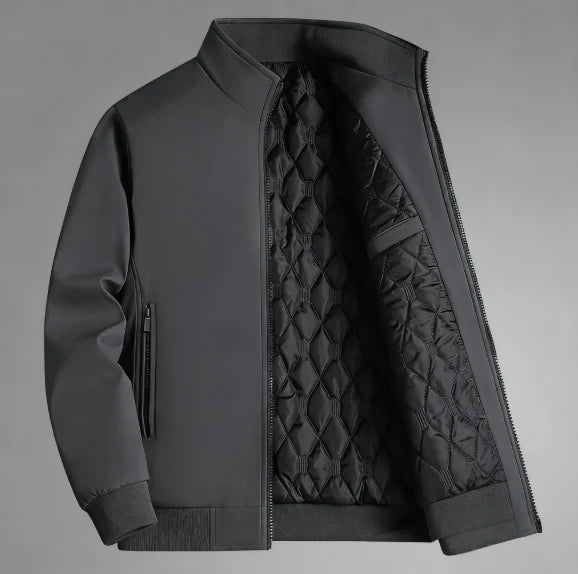 Men’s Winter Fleece Lined Stand Collar Jacket | Warm & Windproof❄️