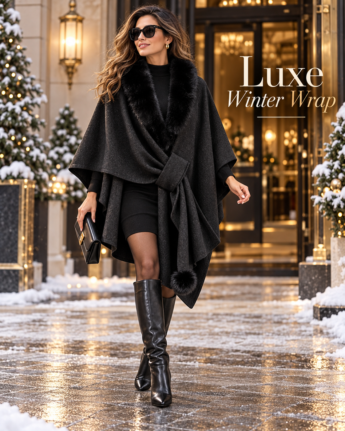 The Fleece Drape Shawl