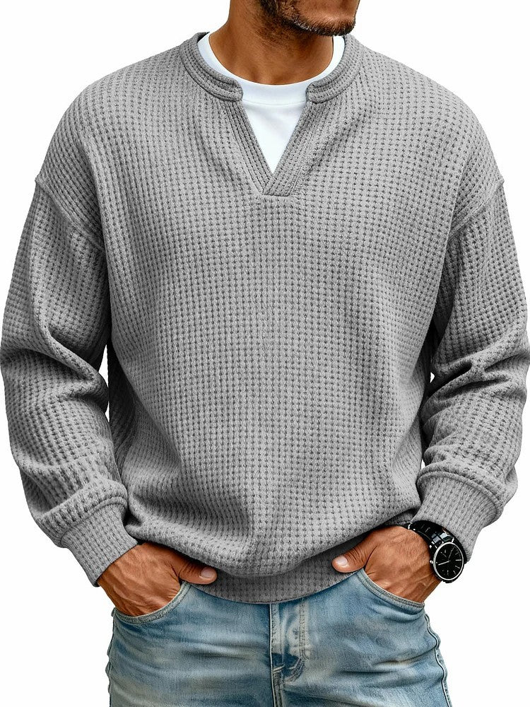 Layered Comfort Waffle Tee