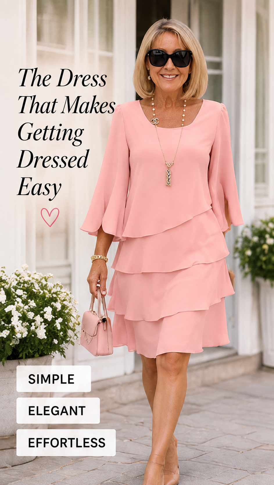 ✨ Women’s Flowy Layered Ruffle A-Line Dress