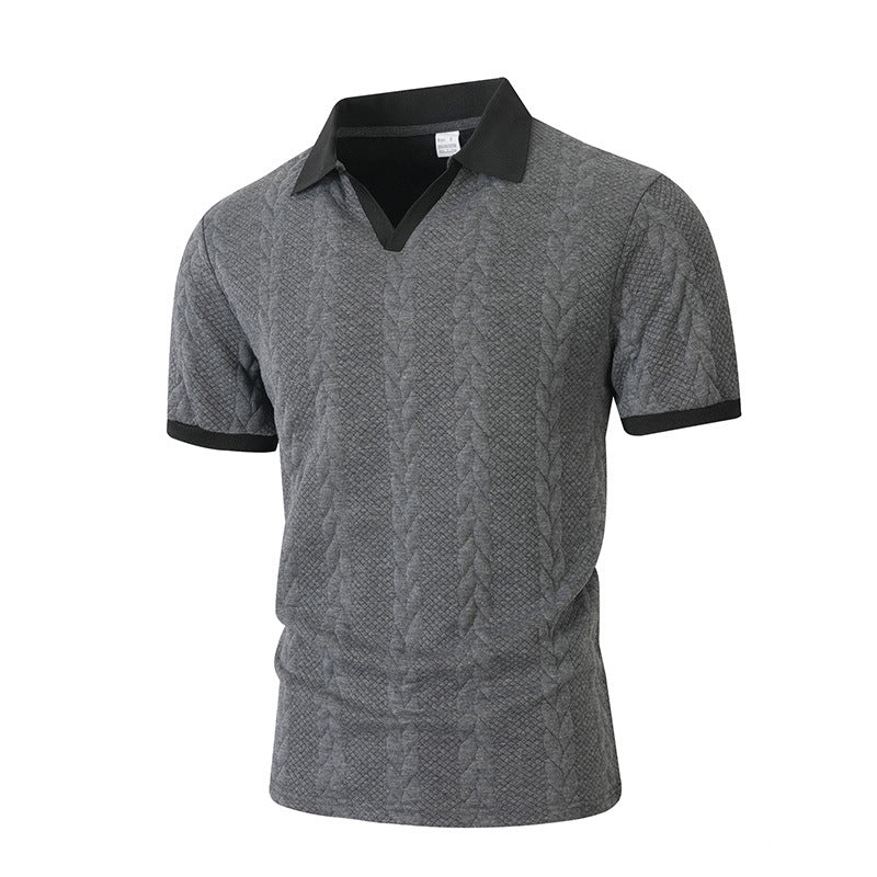 🔥 Men’s Premium Contrast-Trim Polo