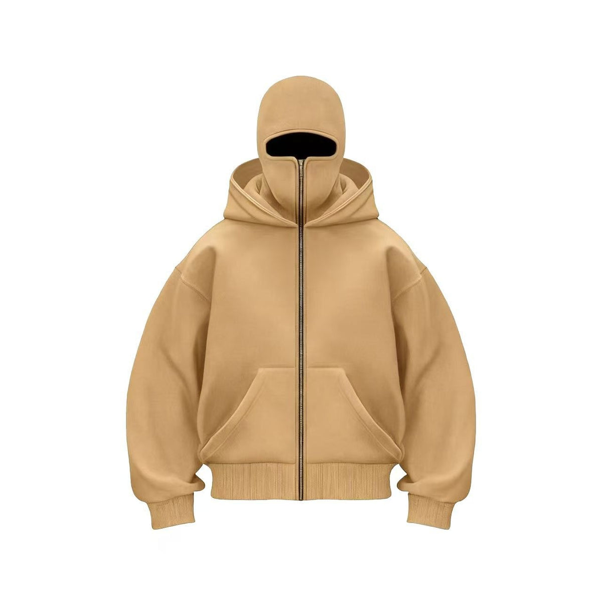 Women's 2-in-1 Double-Hood Zip-Up Hoodie – Oversized Streetwear Jacket