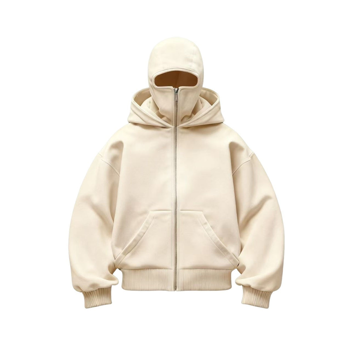 Women's 2-in-1 Double-Hood Zip-Up Hoodie – Oversized Streetwear Jacket