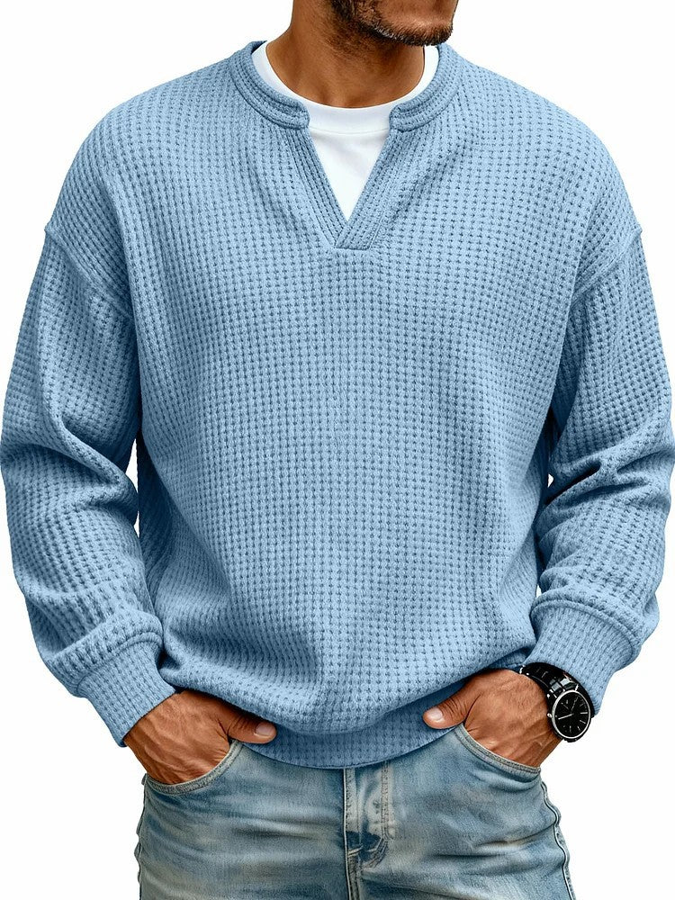 Layered Comfort Waffle Tee