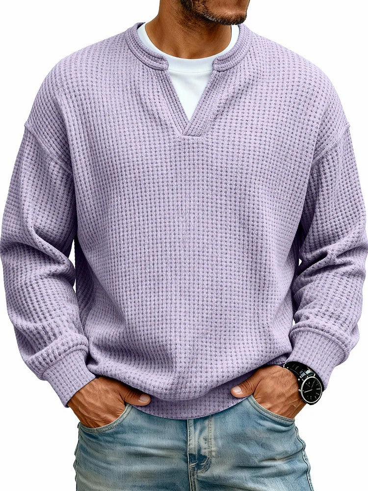 Layered Comfort Waffle Tee