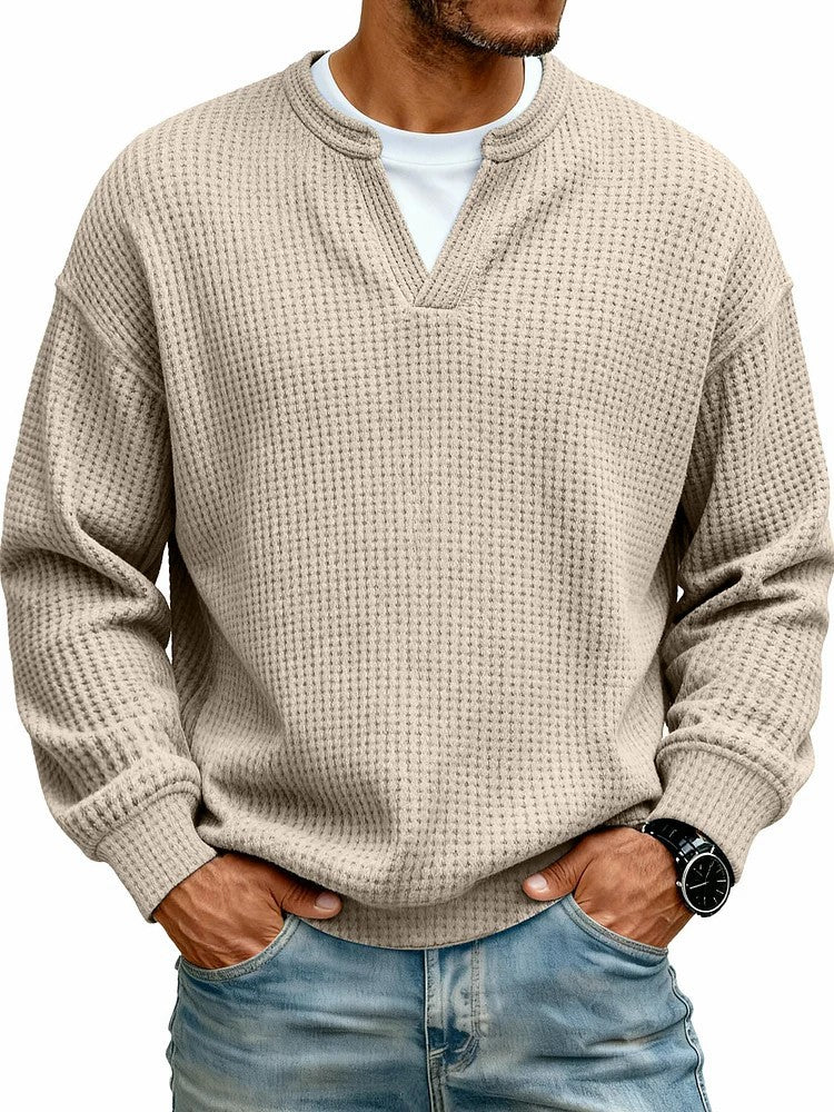 Layered Comfort Waffle Tee