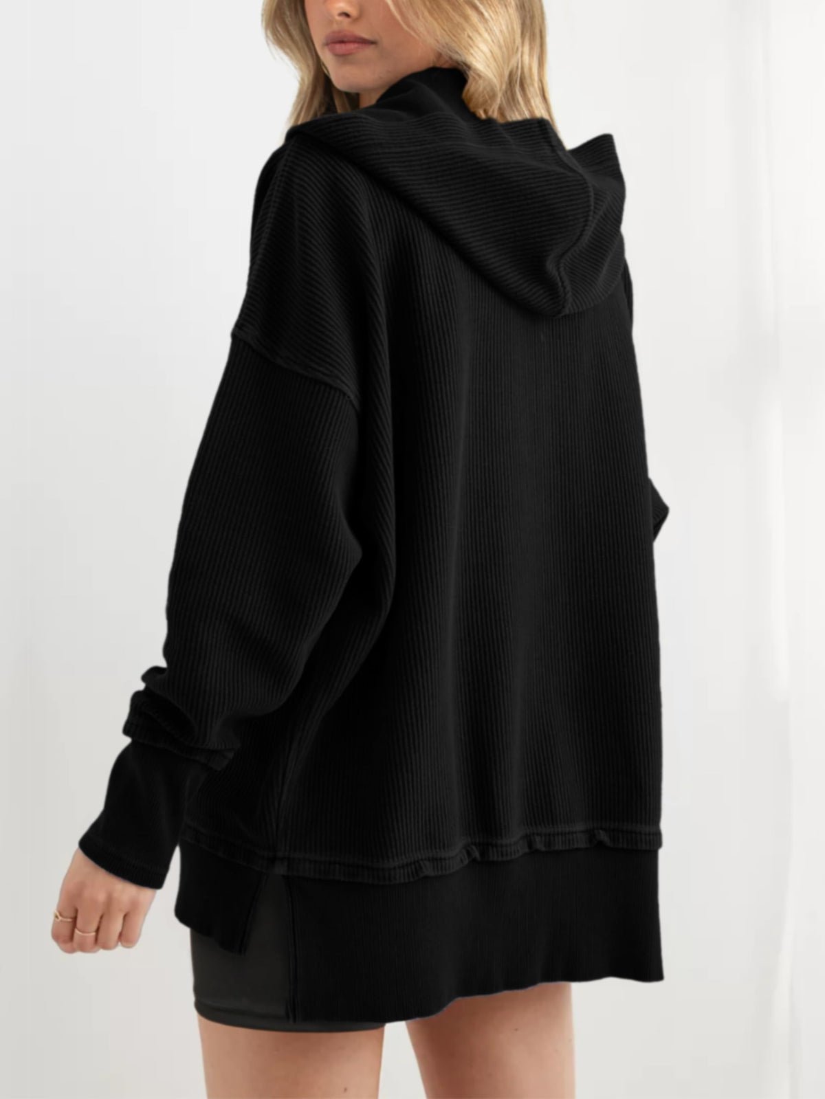 🔥 Save 54% Today Only—Cozy Oversized V-Neck Hoodie