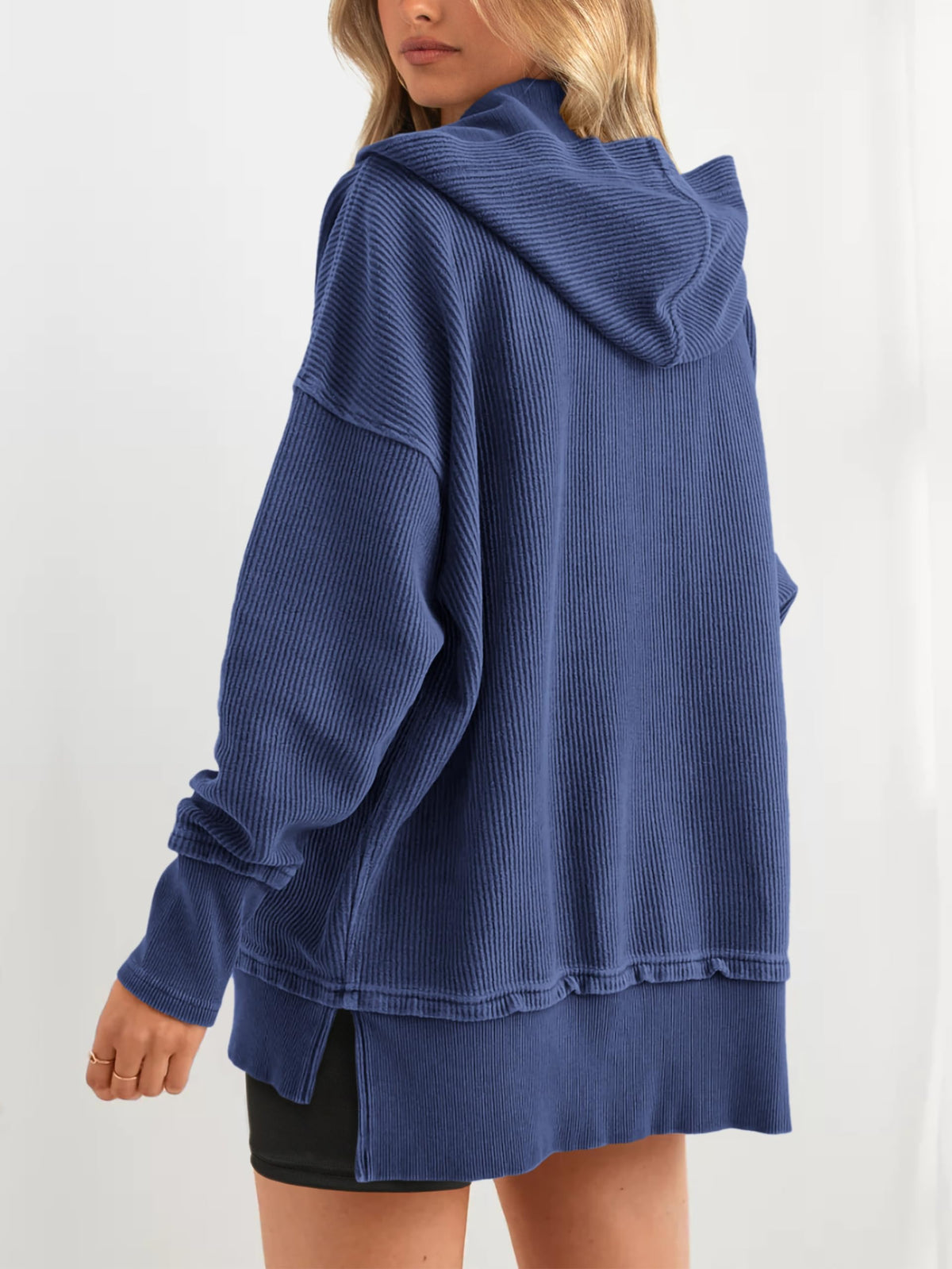 🔥 Save 54% Today Only—Cozy Oversized V-Neck Hoodie