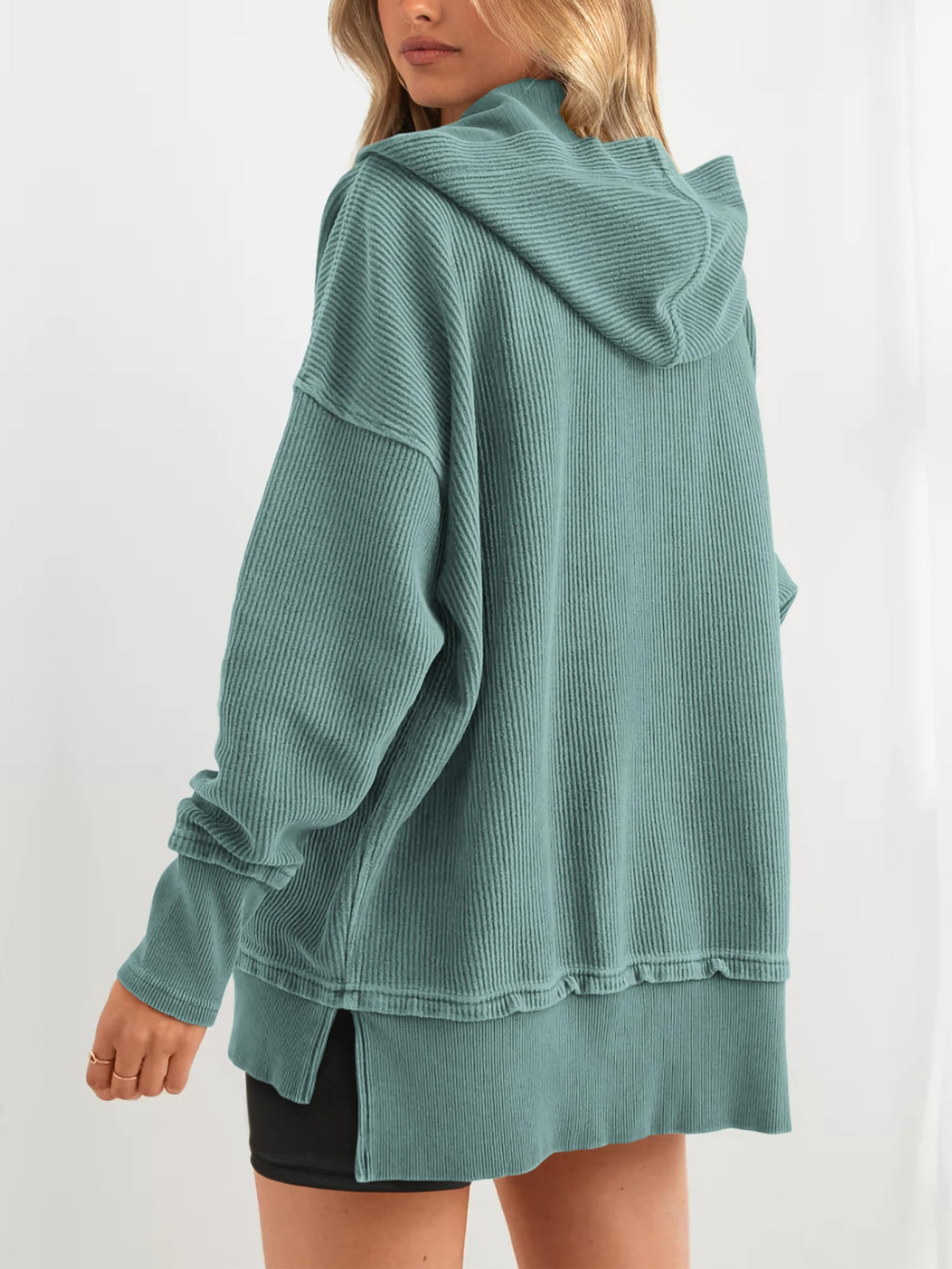 🔥 Save 54% Today Only—Cozy Oversized V-Neck Hoodie